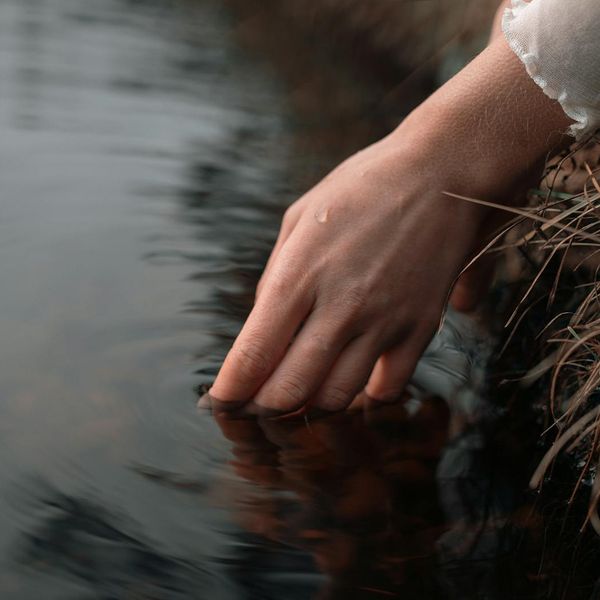 A serene outdoor scene with elements suggesting peace and well-being.